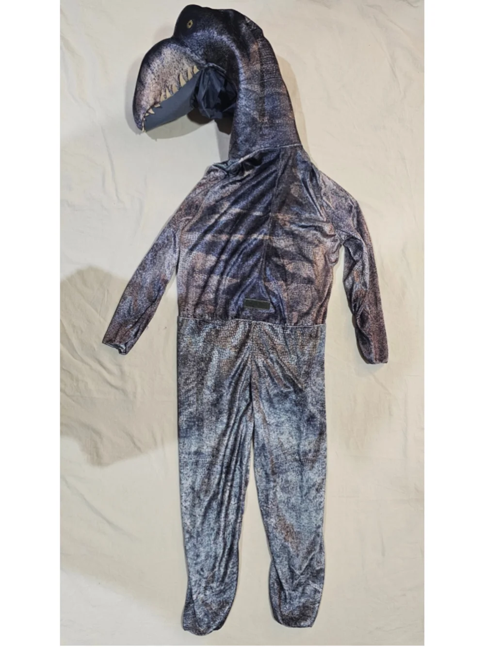 Boys Jurassic World Dinosaur Costume Size Small 4-6 Grey Black